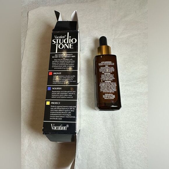 Vacation Studio Tone SPF 50 Bronzing Drops for Face 1oz/30ml 2 in stocks - Picture 3 of 5